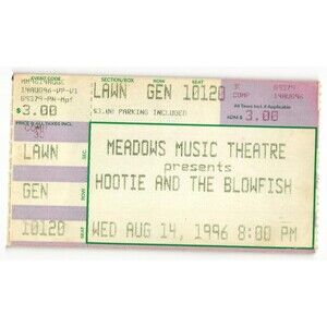 Vintage 1996 Hootie Blowfish Nanci Griffith Concert Ticket Stub Hartford CT